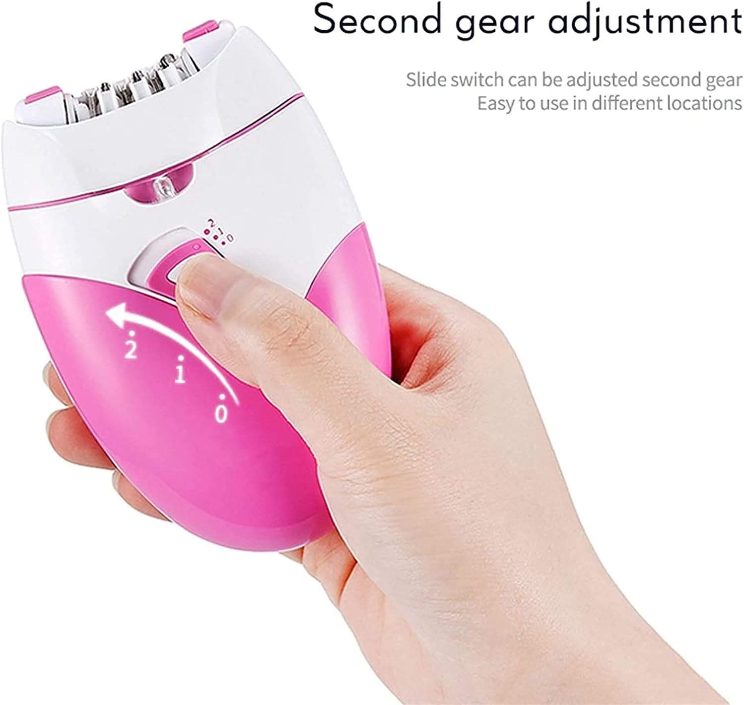 DEPILADORA ELÉCTRICA RECARGABLE USB PARA MUJER – 2 VELOCIDADES - 1