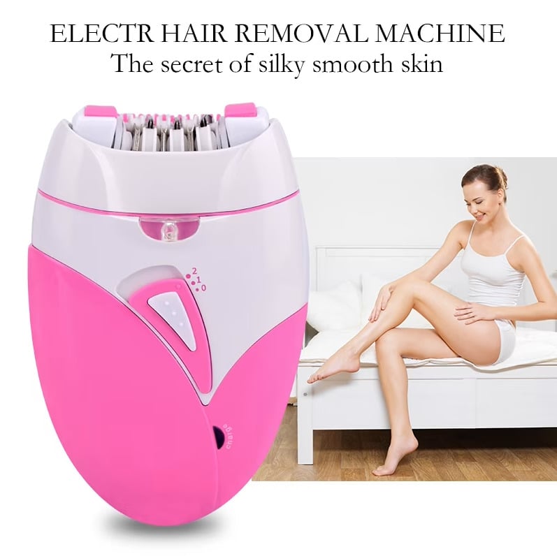 DEPILADORA ELÉCTRICA RECARGABLE USB PARA MUJER – 2 VELOCIDADES - 2