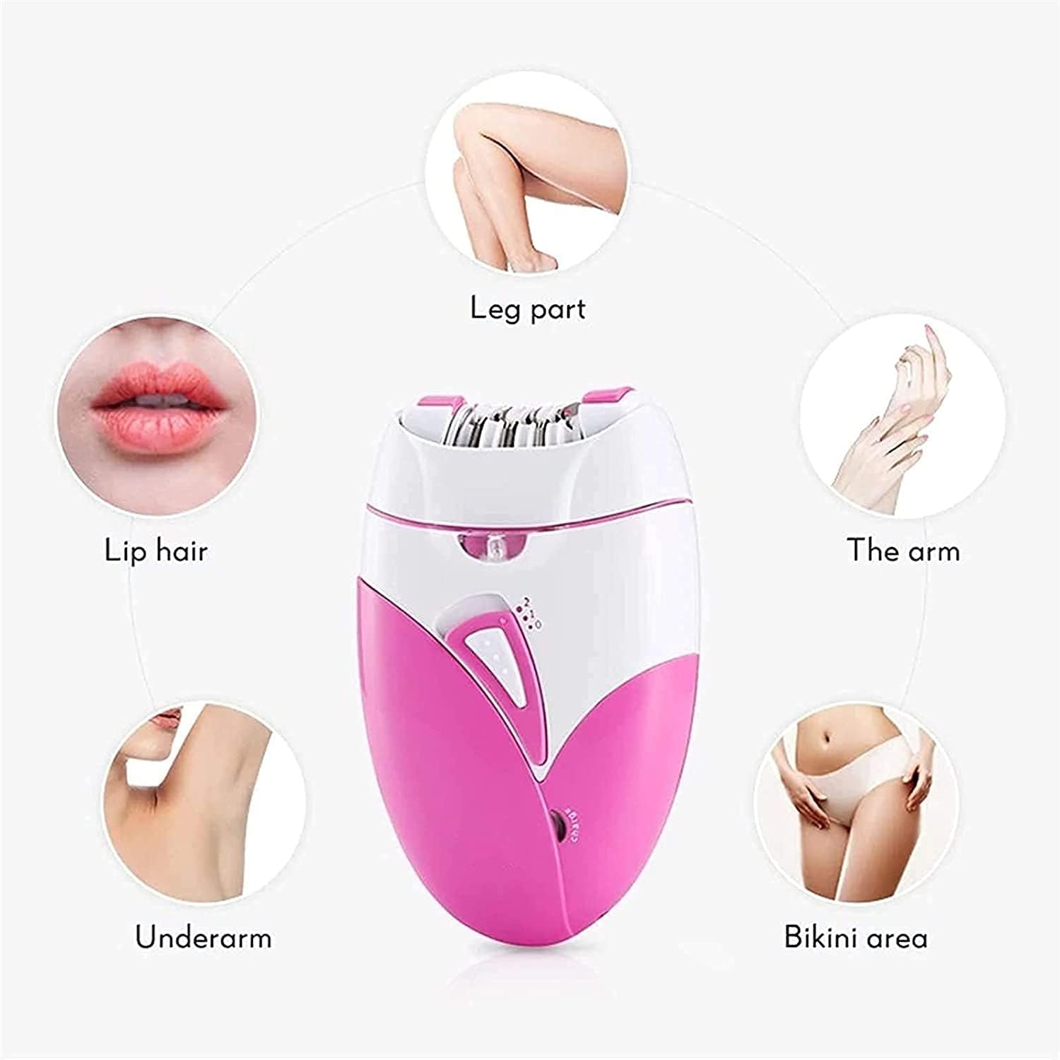 DEPILADORA ELÉCTRICA RECARGABLE USB PARA MUJER – 2 VELOCIDADES - 3