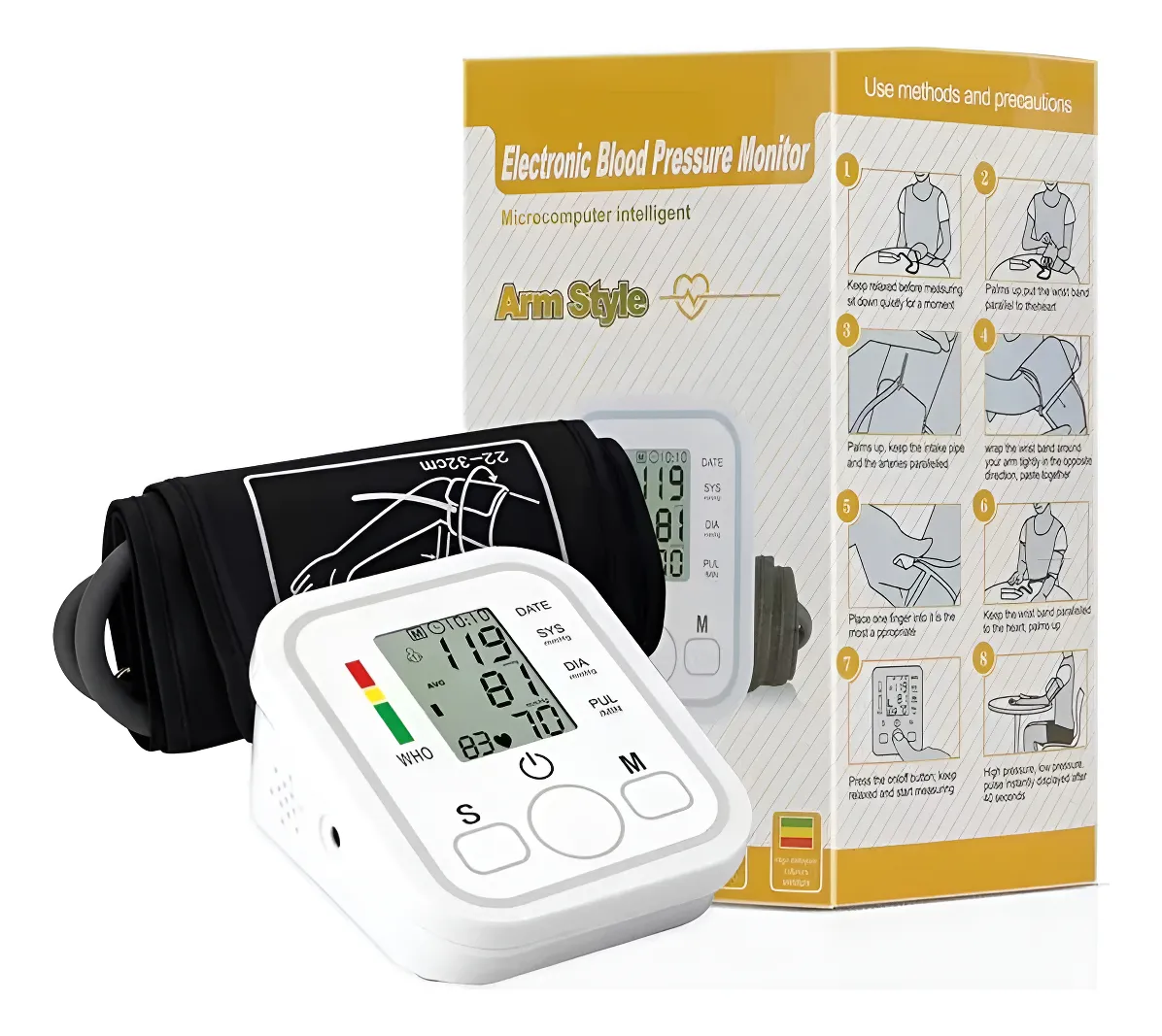 TENSIOMETRO DIGITAL ARM STYLE PARA BRAZO CONTROLA TU PRESION - 4