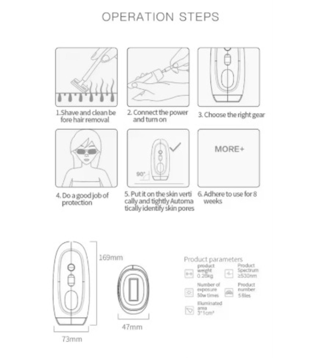 DEPILADORA LASER IPL PROFESIONAL PARA CASA - TECNOLOGÍA DE LUZ PULSADA CON 5 NIVELES - 6