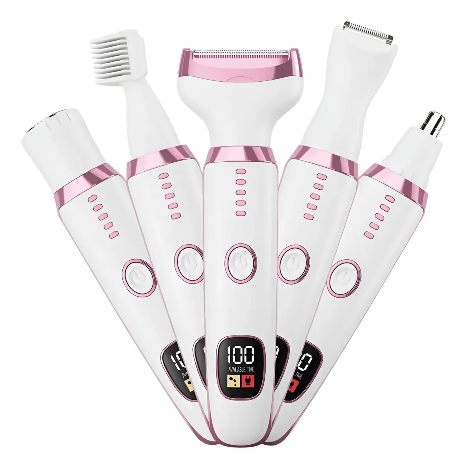DEPILADORA ELÉCTRICA MULTIFUNCIONAL 5 EN 1 RECARGABLE PARA MUJER - 9