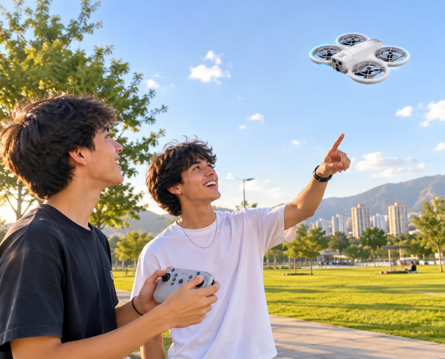 MINI DRON CZ05 CON PROTECCIÓN DE HÉLICES CONTROL REMOTO Y LUCE LED - 1