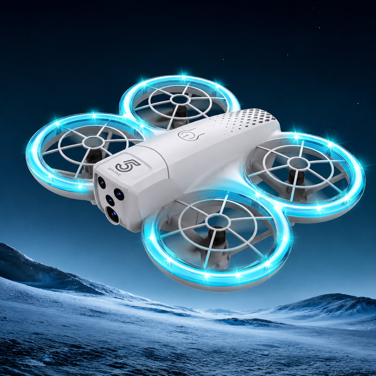 MINI DRON CZ05 CON PROTECCIÓN DE HÉLICES CONTROL REMOTO Y LUCE LED - 2