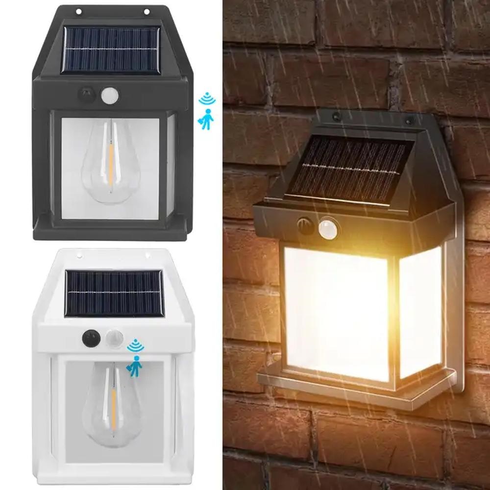 LAMPARAS SOLAR CON PANEL Y SENSOR MOVIMIENTO SET 2 - 1