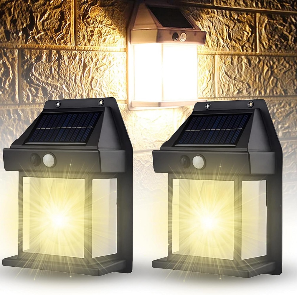 LAMPARAS SOLAR CON PANEL Y SENSOR MOVIMIENTO SET 2 - 3