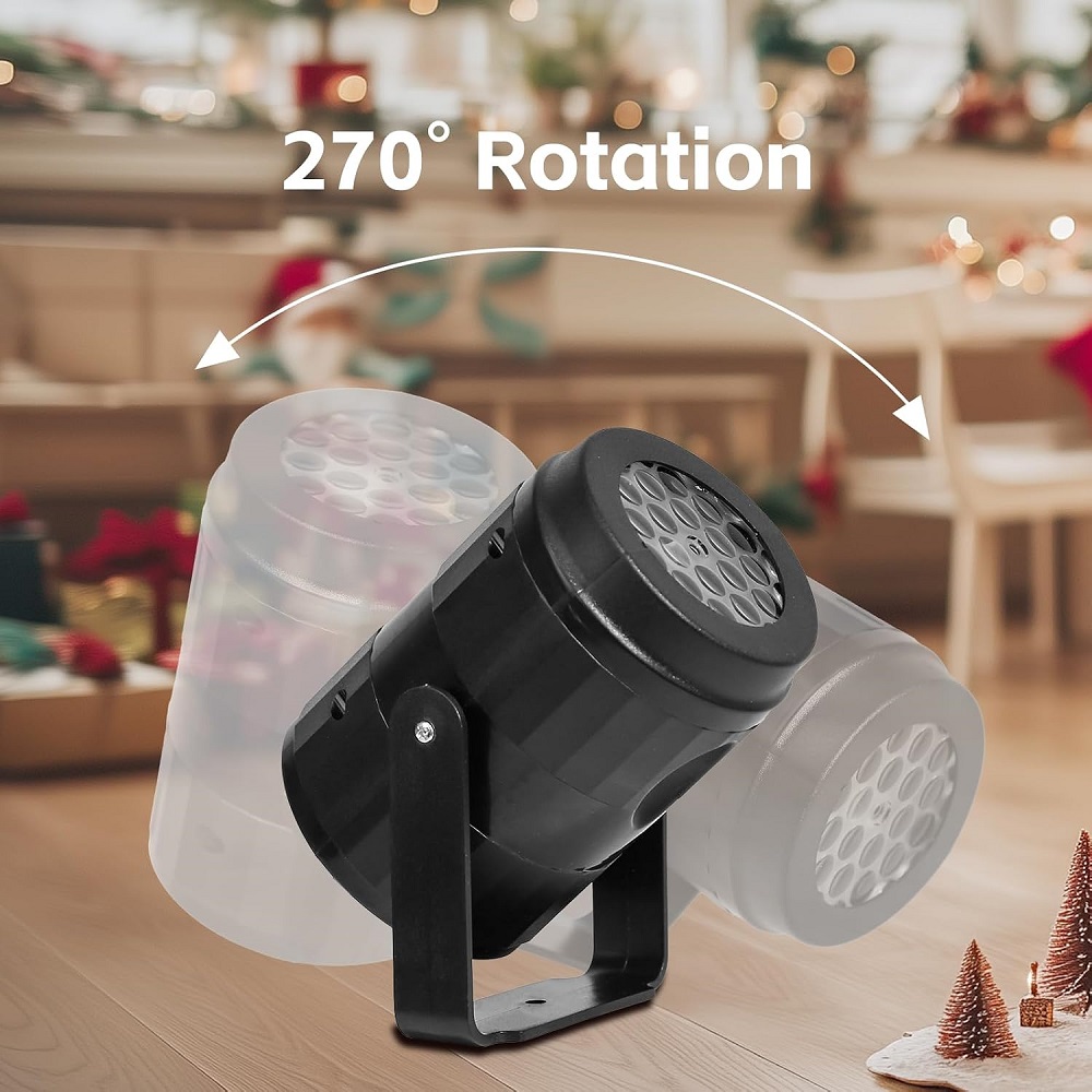 FOCO PROYECTOR NAVIDENO CON MOTIVOS DE NAVIDAD LUCES COLORIDO - 2