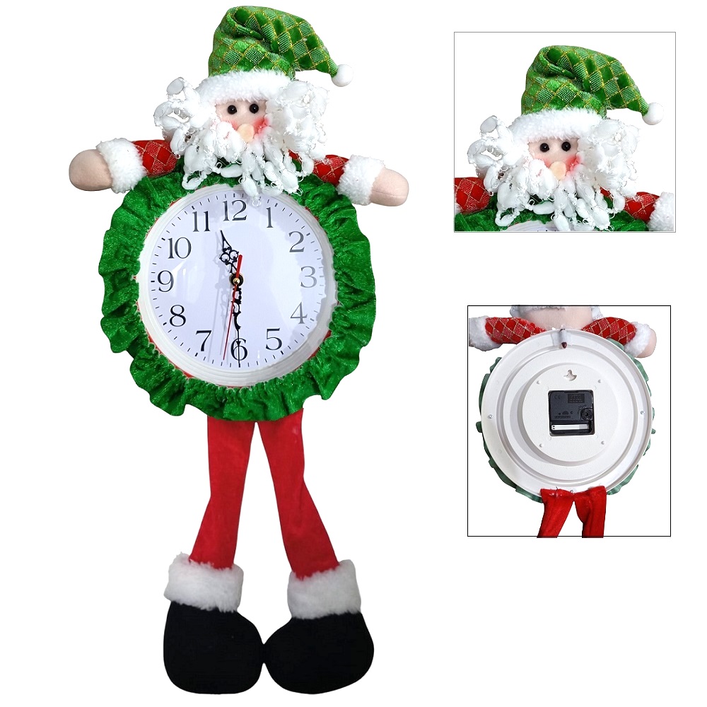 RELOJ NAVIDENO PAPA NOEL SANTA DE NAVIDAD - 1