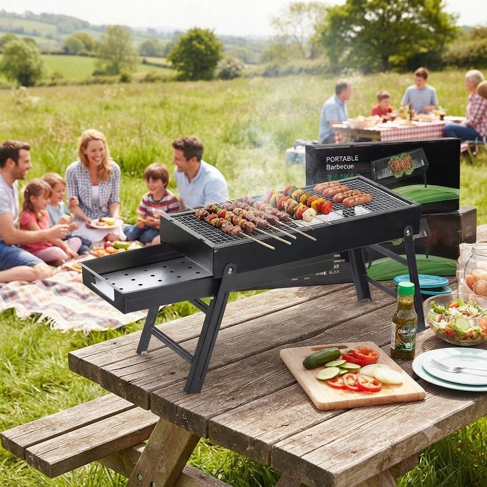 PARRILLA PORTÁTIL PLEGABLE MODELO DESKTOP BBQ - 2