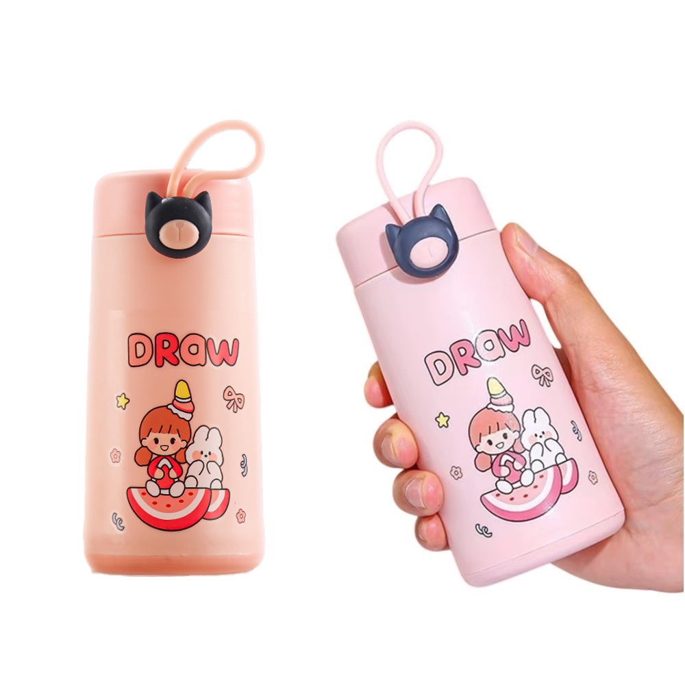 SET DE 3 BOTELLAS CON TAPA 300ML TOMATODO PARA BEBIDAS CELESTE - 2