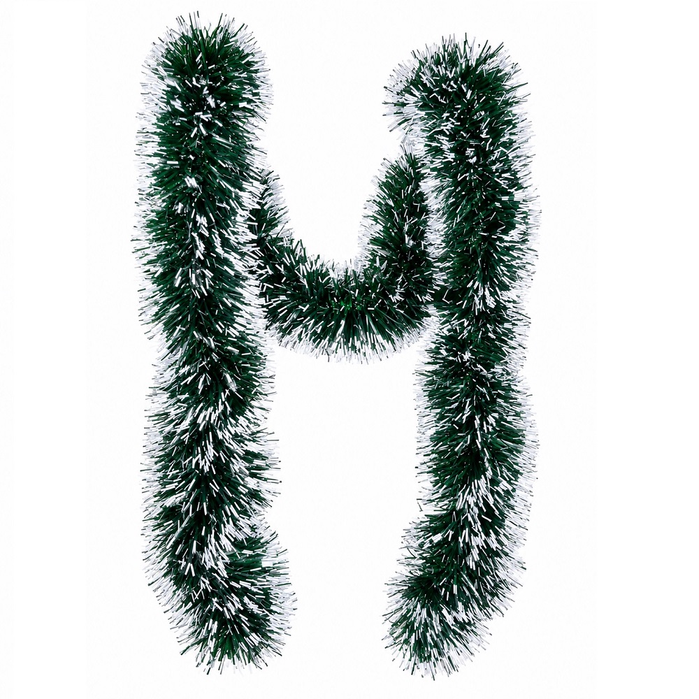 SET DE 5 GUIRNALDAS NAVIDENAS ADORNOS PARA ARBOL 3MTS X 12CM VERDE - 3