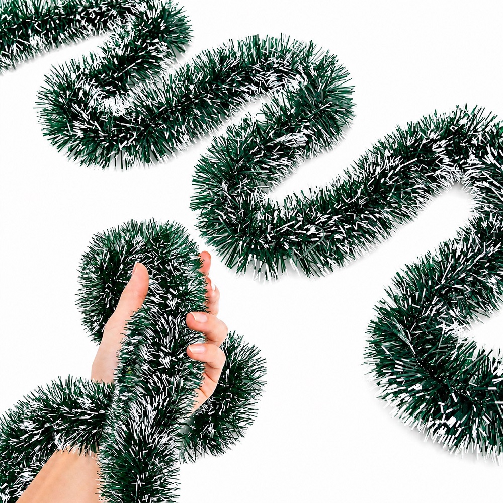 SET DE 3 GUIRNALDAS NAVIDEÑAS 280CM X 11CM ADORNOS PARA ARBOL DE NAVIDAD - 1