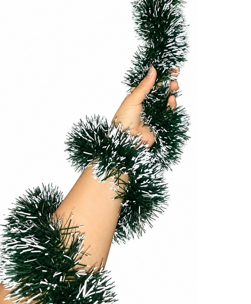SET DE 3 GUIRNALDAS NAVIDEÑAS 280CM X 11CM ADORNOS PARA ARBOL DE NAVIDAD - 4