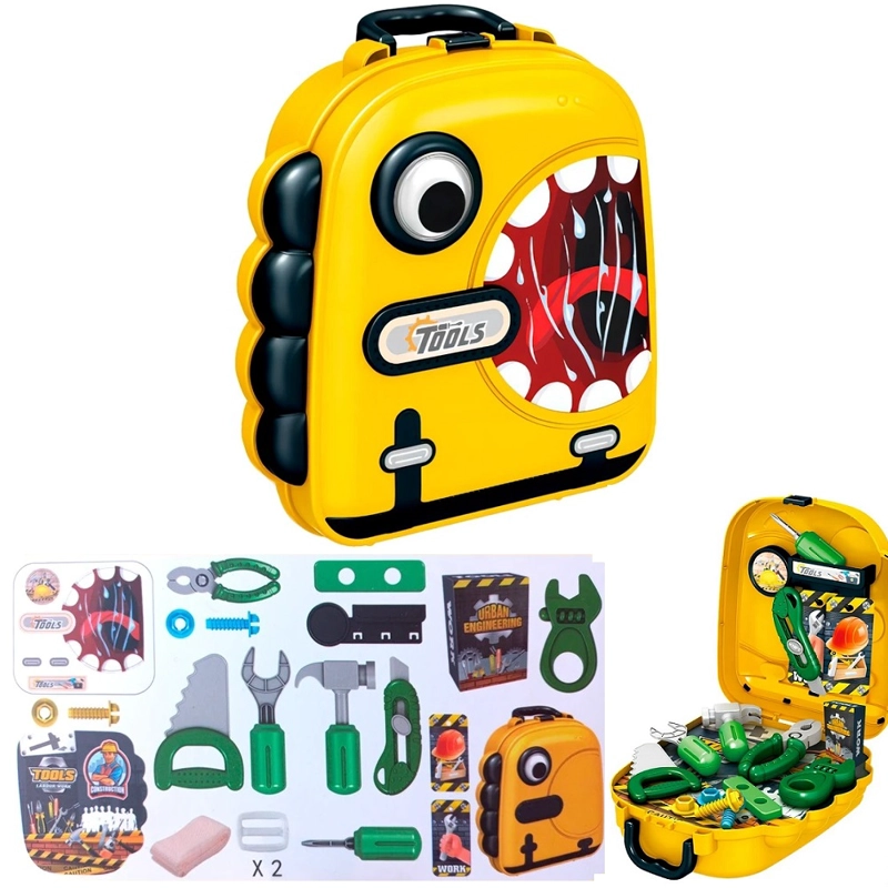 MOCHILA INFANTIL SET DE HERRAMIENTAS 22 PIEZAS - 1