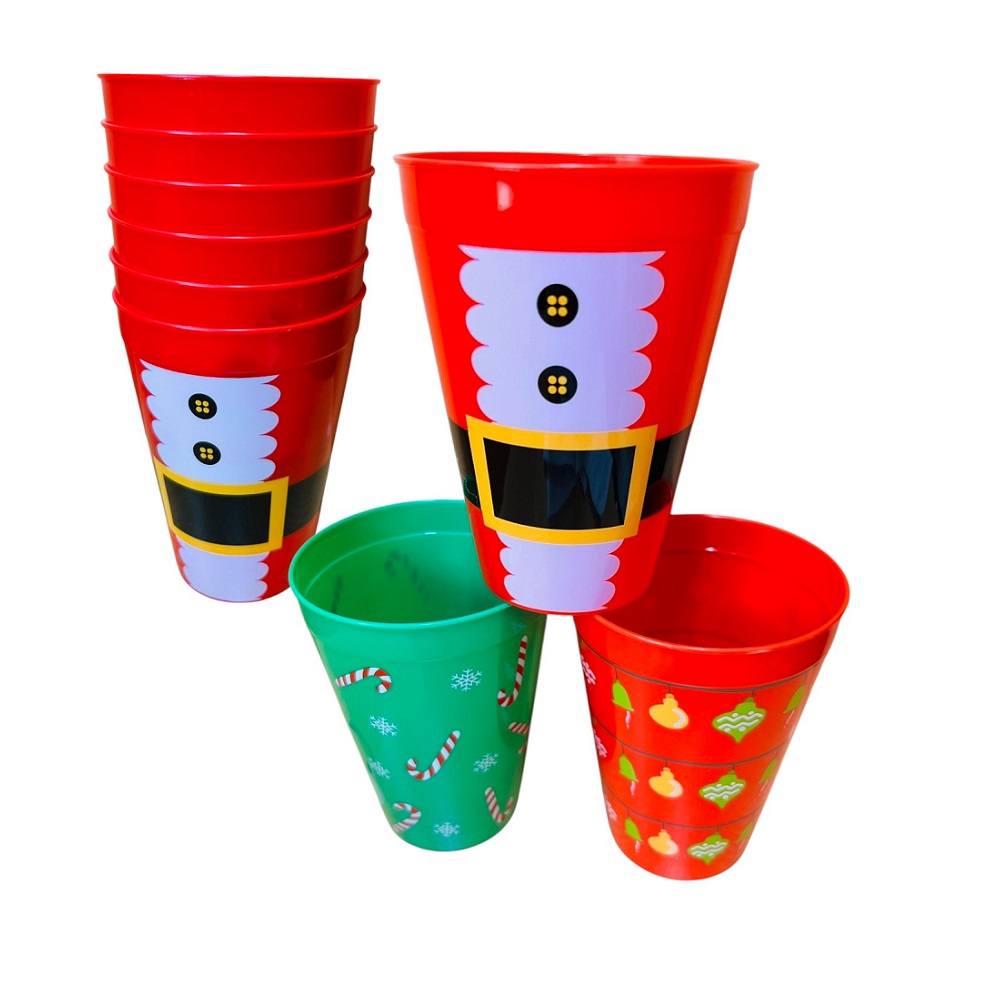 SET DE 12 VASOS NAVIDEÑOS CHOCOLATADA 350ML - 3