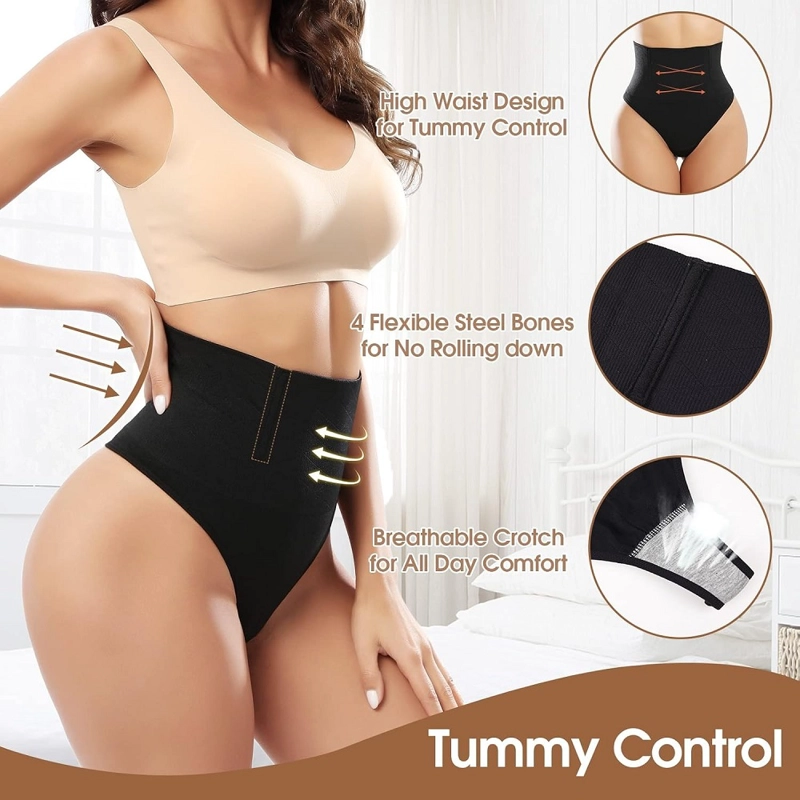 CALZON FAJA CINTURA ALTA MICROFIBRA LEVANTA GLUTEOS NEGRO XL - 2