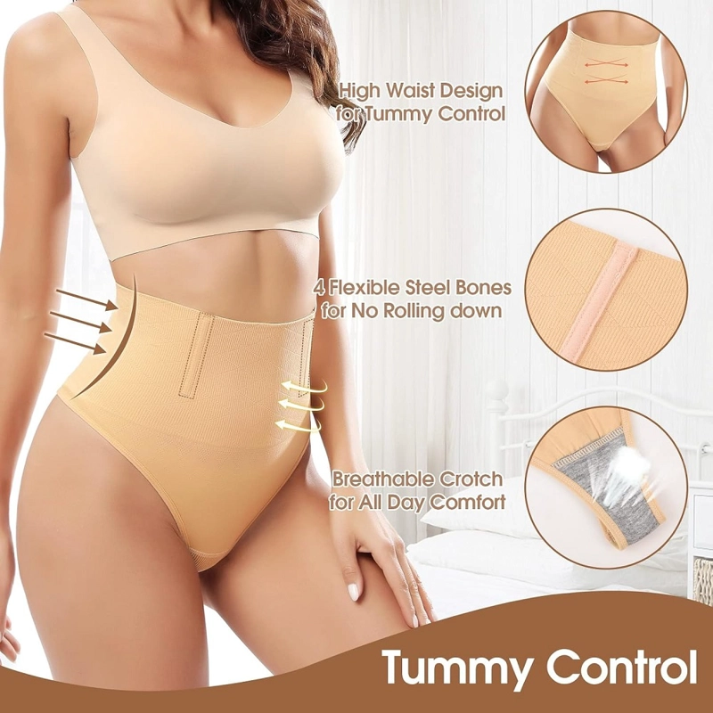CALZON FAJA CINTURA ALTA MICROFIBRA LEVANTA GLUTEOS BEIGE M - 2