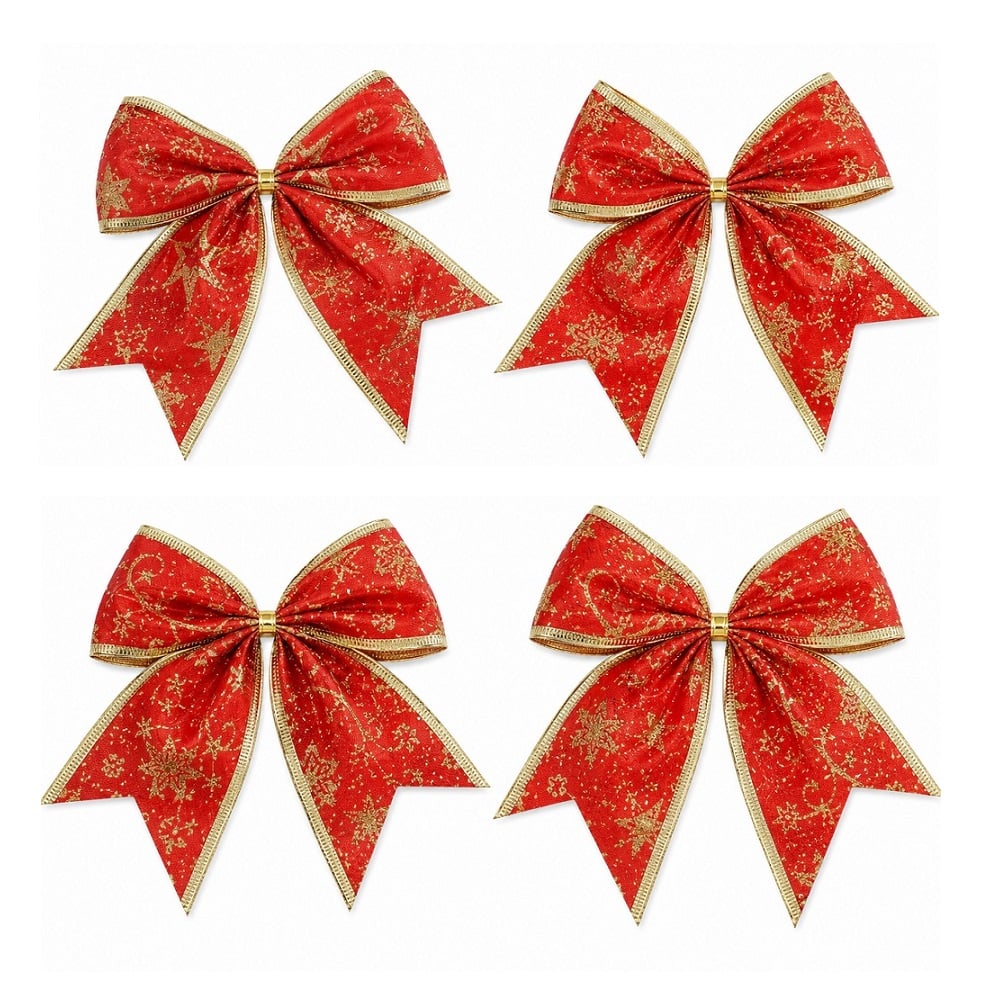 SET DE 3 CINTA DECORATIVA NAVIDEÑA CINTA PARA LAZOS O MOÑOS RLOJO - 3