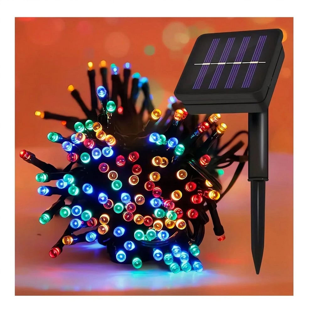 TIRA DE LUCES LED SOLARES 30 METROS 300L MULTICOLOR - 1