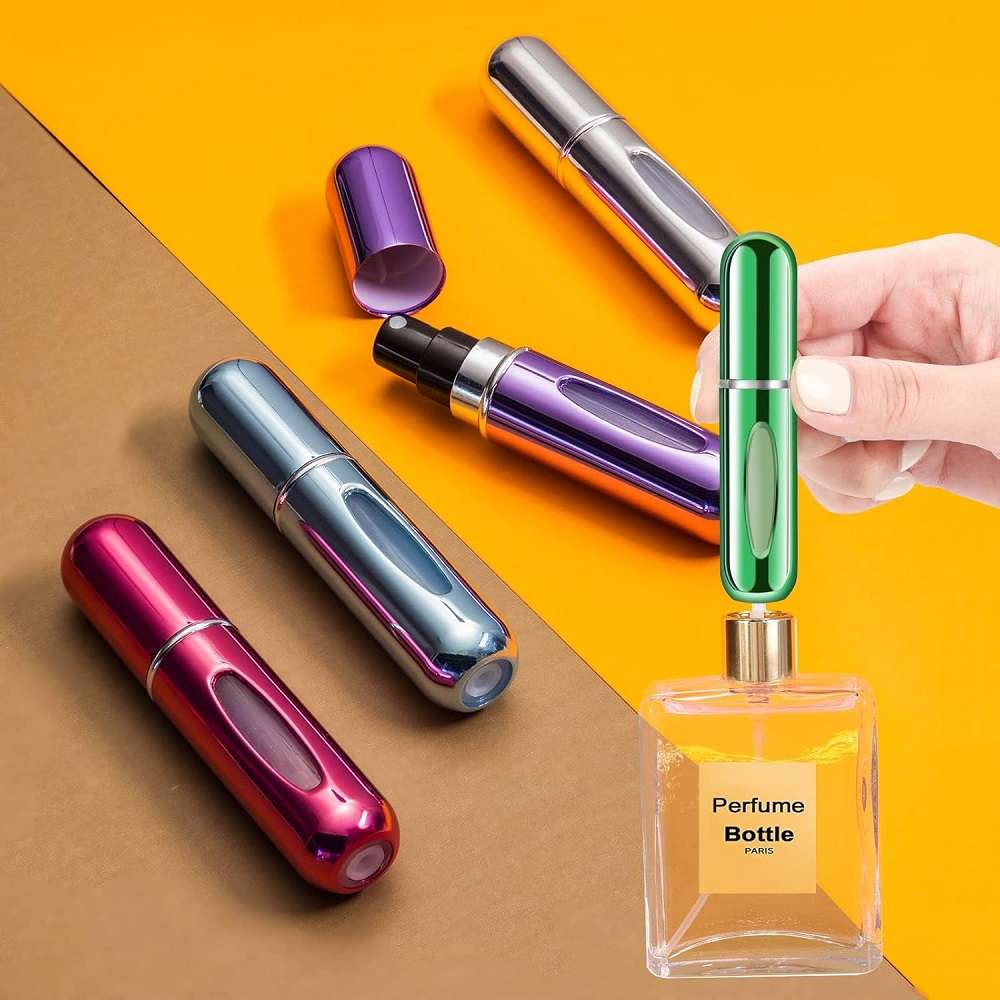 SET DE 6 -ATOMIZADOR DISPENSADOR DE PERFUME PORTÁTIL DE VIAJE - 3