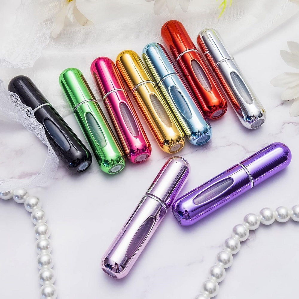 SET DE 6 -ATOMIZADOR DISPENSADOR DE PERFUME PORTÁTIL DE VIAJE - 4