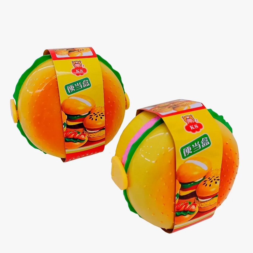 SET DE 2 LONCHERA EN FORMA DE HAMBURGUESA TÁPER FIAMBRERO - 2