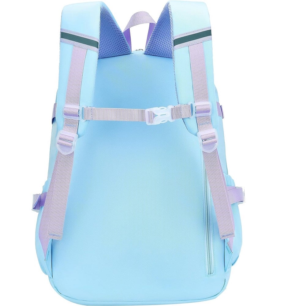 MOCHILA ESCOLAR KAWAII JUVENIL COREANA MEDD DUNNY CONEJO CELESTE - 2