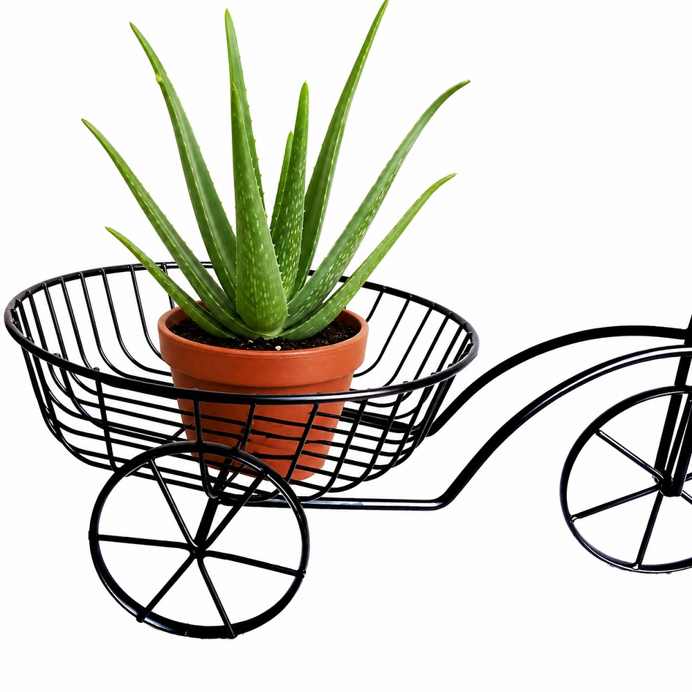 MACETERO CESTAS EN FORMA DE TRICICLO ORGANIZADOR ENCIMERA DECORATIVA - 4