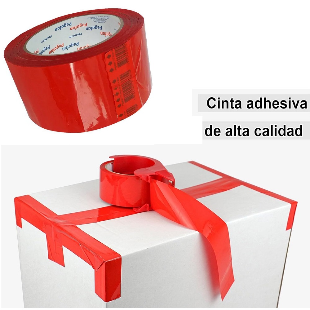 SET DE 6 CINTA ADHESIVA DE 200 YARDAS CELESTE - 2