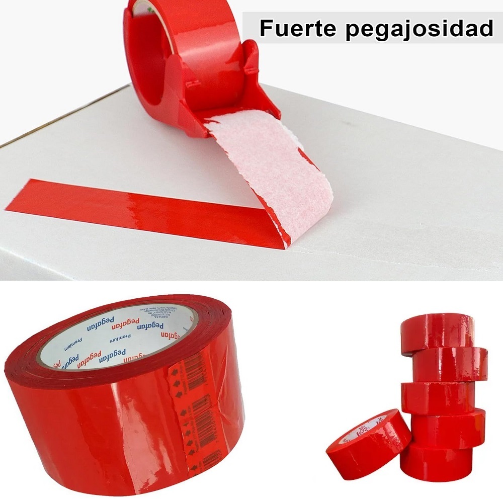SET DE 6 CINTA ADHESIVA DE 200 YARDAS CELESTE - 3