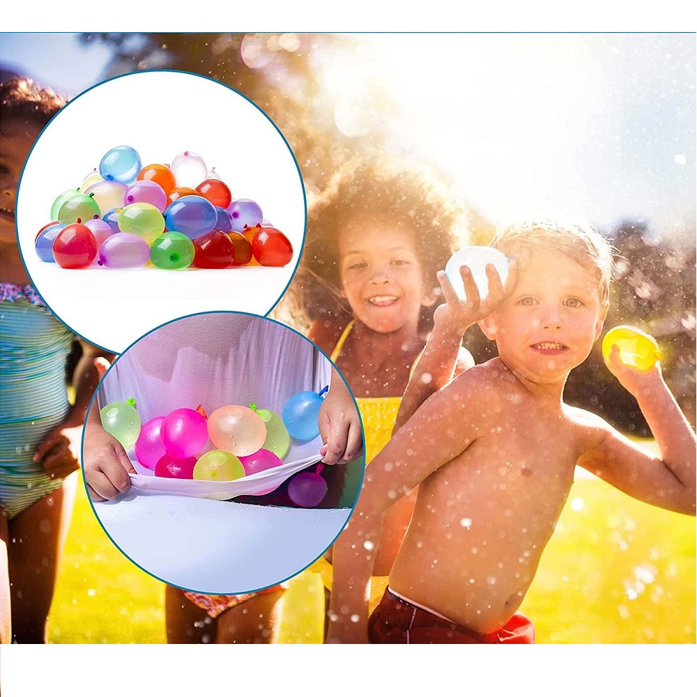 PISCINA INFLABLE CIRCULAR 150CM DIÁMETRO + 3 RAMILLETE DE 111 GLOBOS - 2