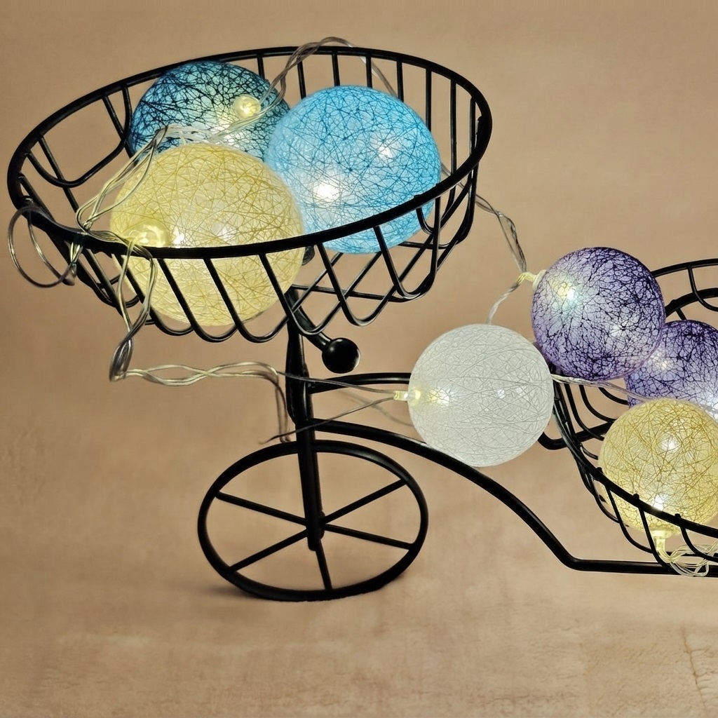 Decoración de Mesa con Luces  y Triciclo Multifuncional - 4