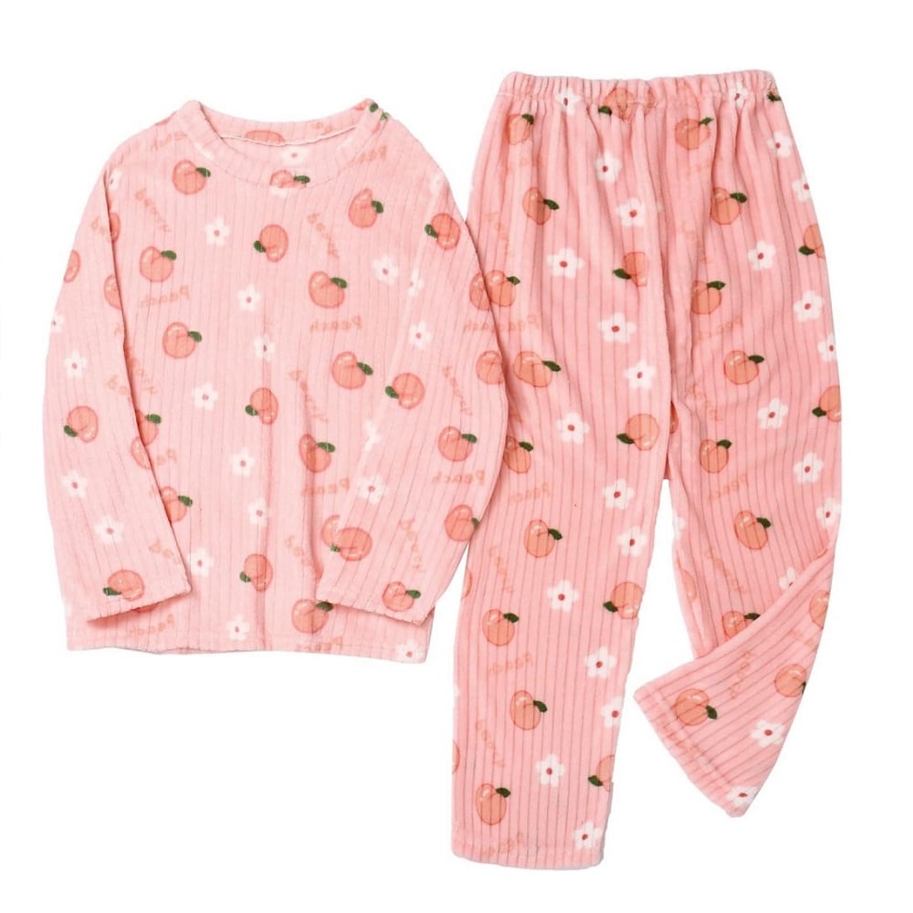 CONJUNTO PIJAMA PANTALON Y CHOMPA POLAR CALENTADOR 2 PIEZAS CELESTE - 2