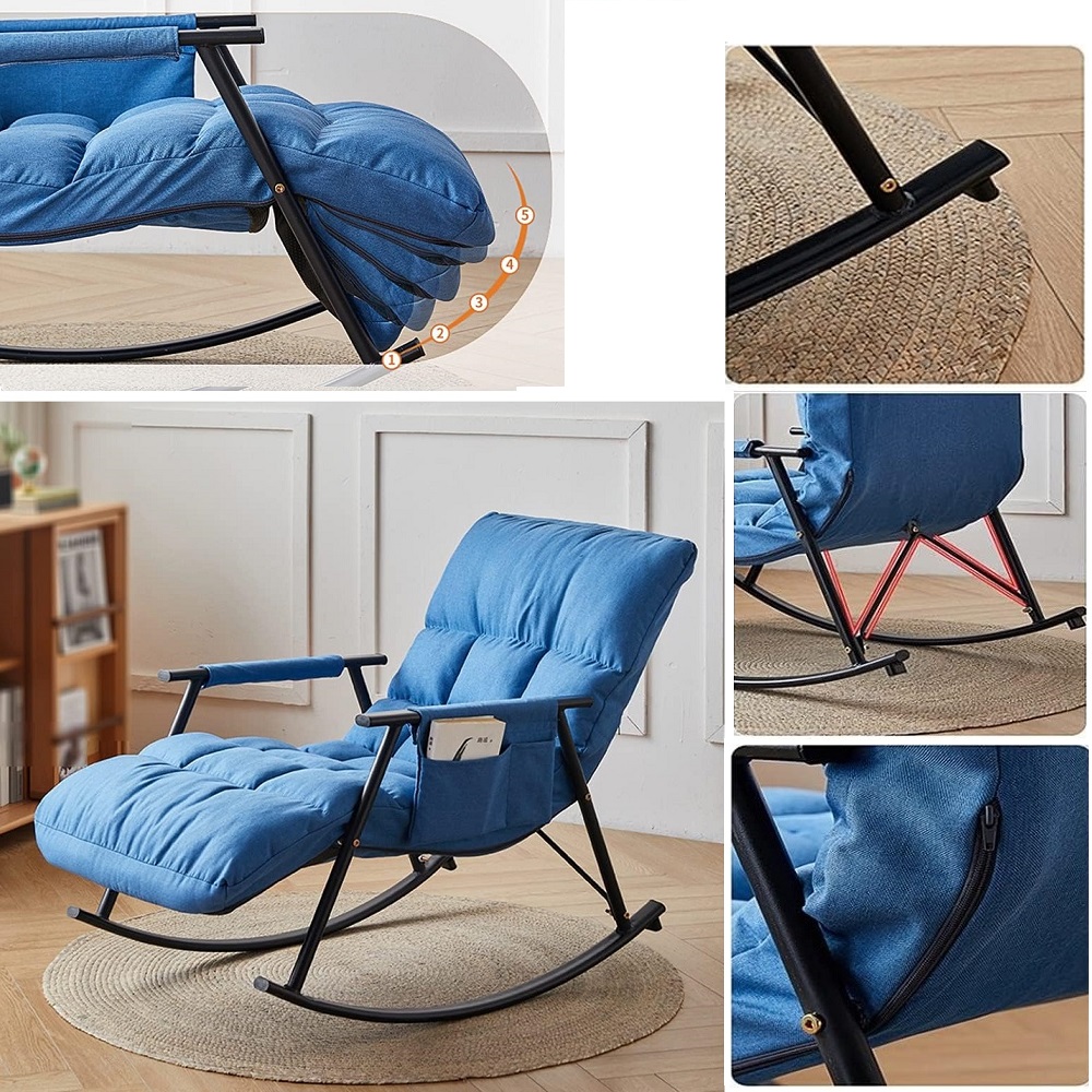 SILLON MECEDORA RECLINABLE SILLA TURBONA PARA TERRAZA NARANJA - 2