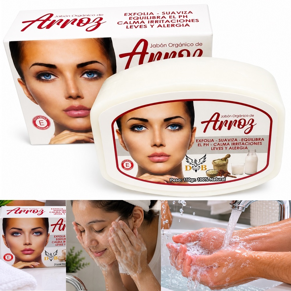 BLISTER DE 6 JABONES DE GLICERINA DE ARROZ HIDRATANTE - 1