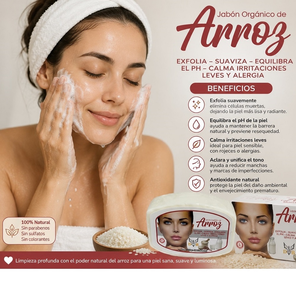 BLISTER DE 4 JABONES DE GLICERINA DE ARROZ HIDRATANTE - 2