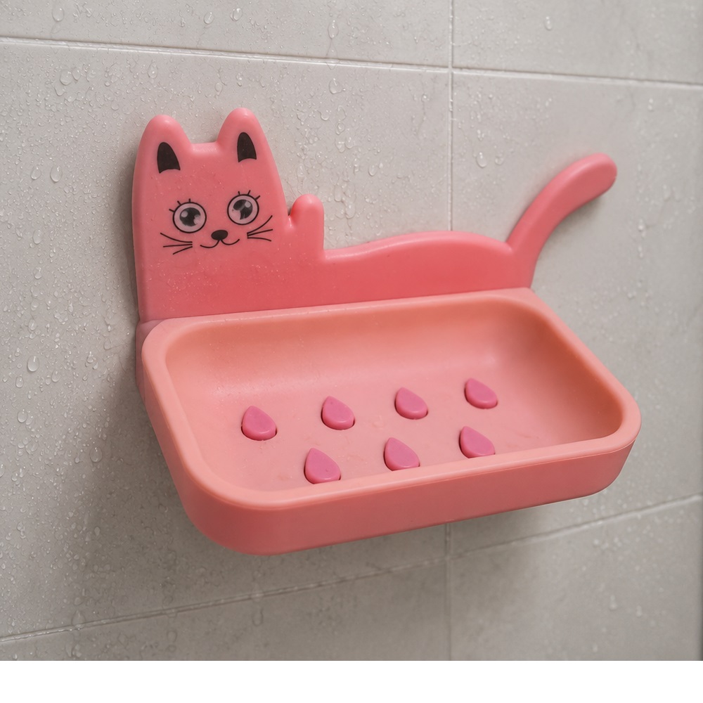 SET DE 4 JABONERA PORTA JABON ADHESIVO DE PARED OSCUROS - 3