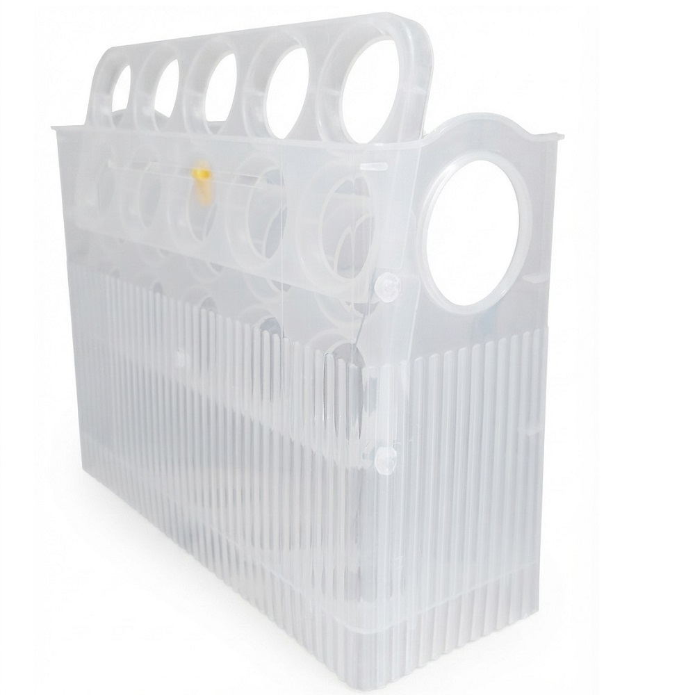 PORTA HUEVOS ORGANIZADOR ACRILICO DE 3 NIVELES 30 HUEVOS BLANCOS - 2
