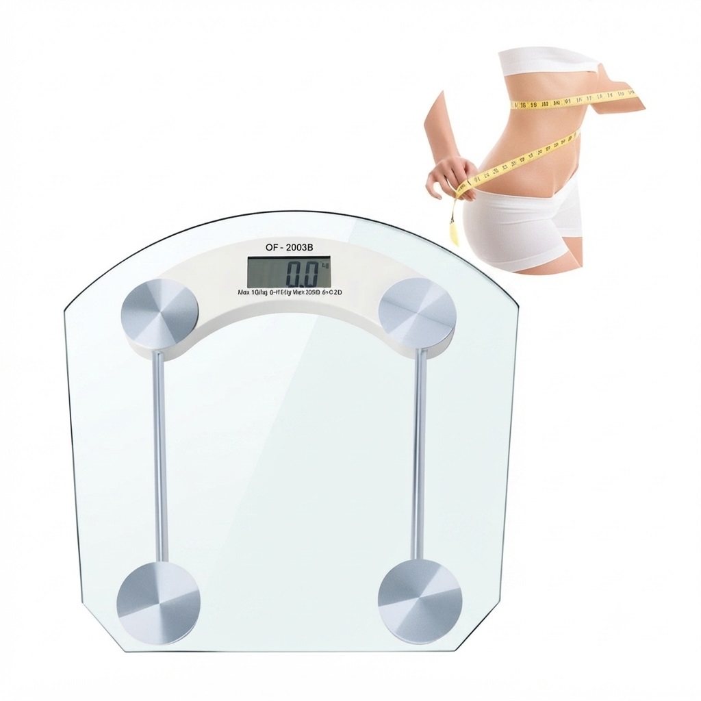 BALANZA DIGITAL BÁSCULA DE PESO CORPORAL MAX 180 KG - 1