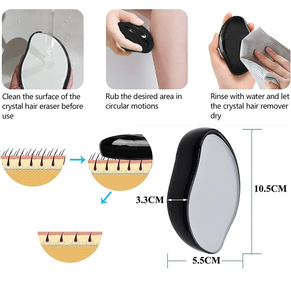 3 DEPILADOR DE CRISTAL MAGICO PARA VELLOS CRYSTAL NANO HAIR REMOVER - 2