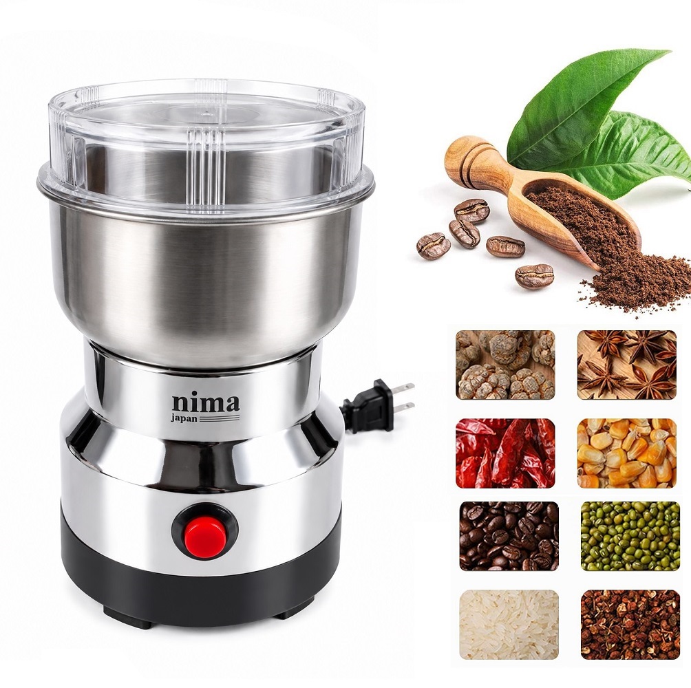 MOLINILLO ELÉCTRICO PARA CAFÉ Y ESPECIAS DE ACERO INOXIDABLE 8 CUCHILLAS 1000W - 2