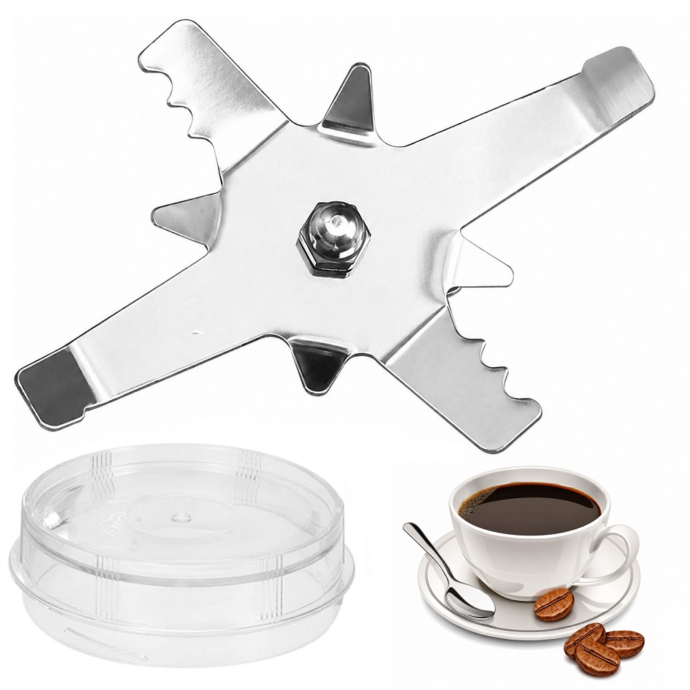 MOLINILLO ELÉCTRICO PARA CAFÉ Y ESPECIAS DE ACERO INOXIDABLE 8 CUCHILLAS 1000W - 3