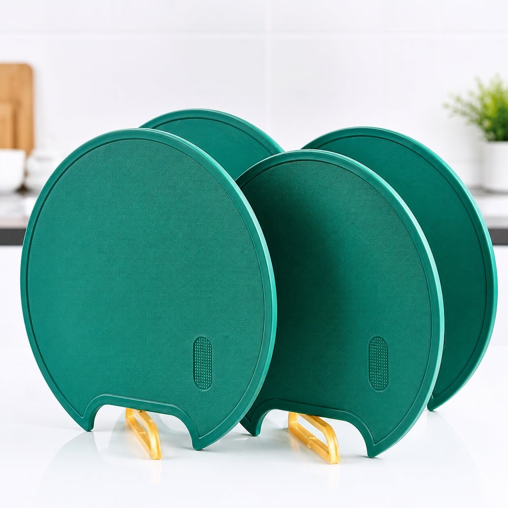 2 TABLAS DE PICAR REDONDAS  GIRATORIAS PARA VERDURAS Y CARNES - 1