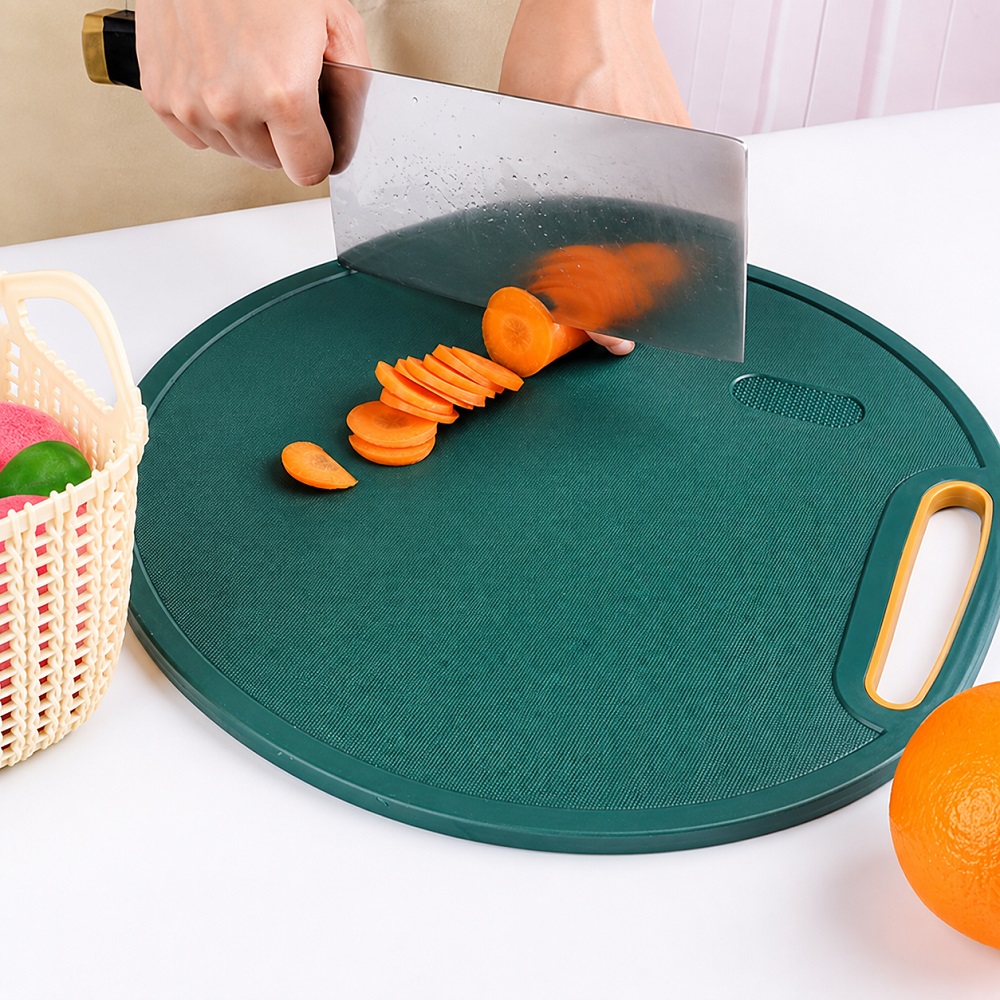 2 TABLAS DE PICAR REDONDAS  GIRATORIAS PARA VERDURAS Y CARNES - 2