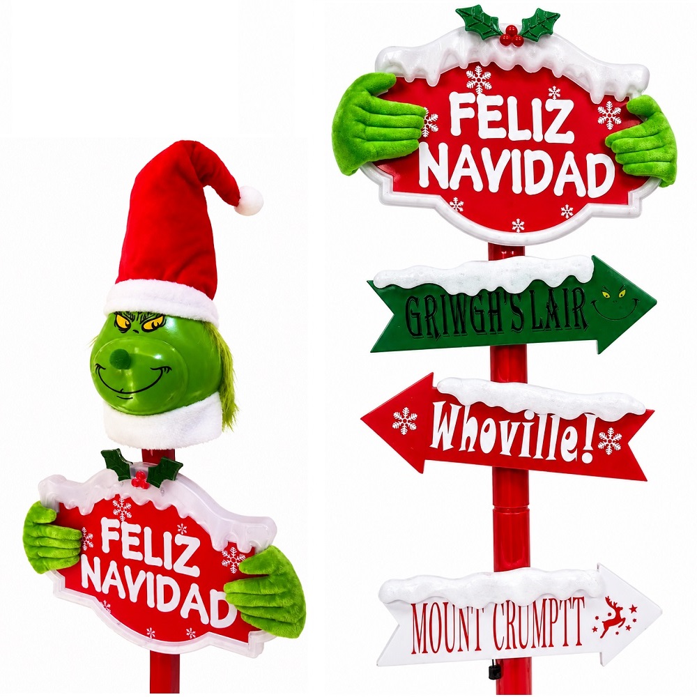 LETREROS CON LUCES GRINSH DECORACIÓN NAVIDEÑA DE ENTRADA - 3