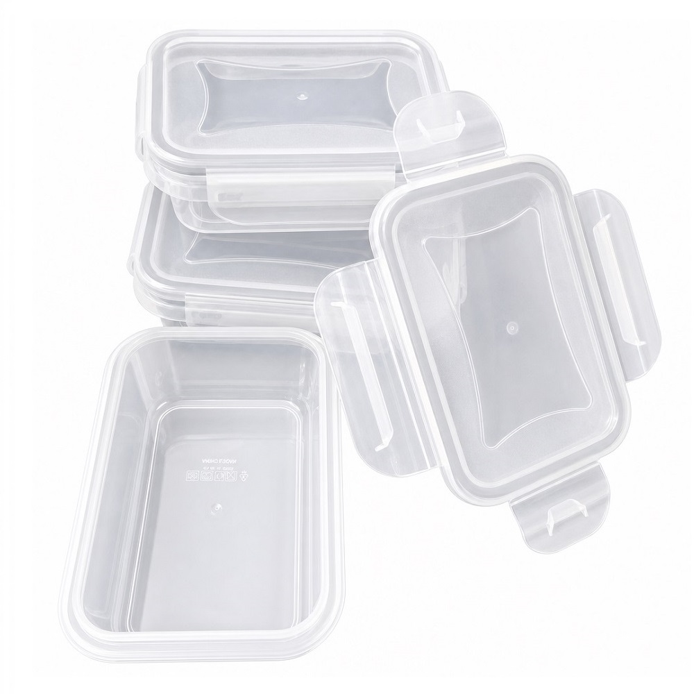JUEGO DE 3 TAPERS PLÁSTICOS PEQUEÑOS CON TAPA 240ML - 3