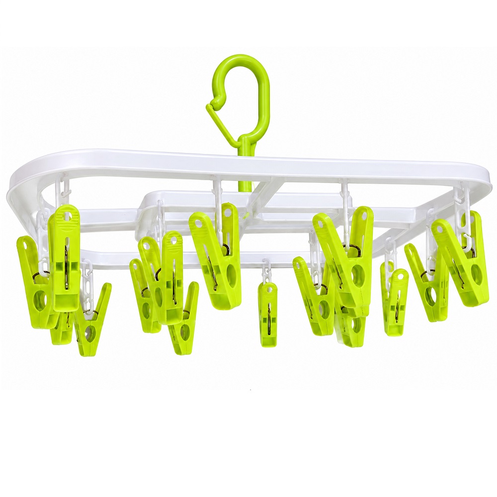 COLGADOR CON 16 GANCHOS PARA COLGAR MEDIAS Y ROPA INTERIOR SET DE 2 - 3