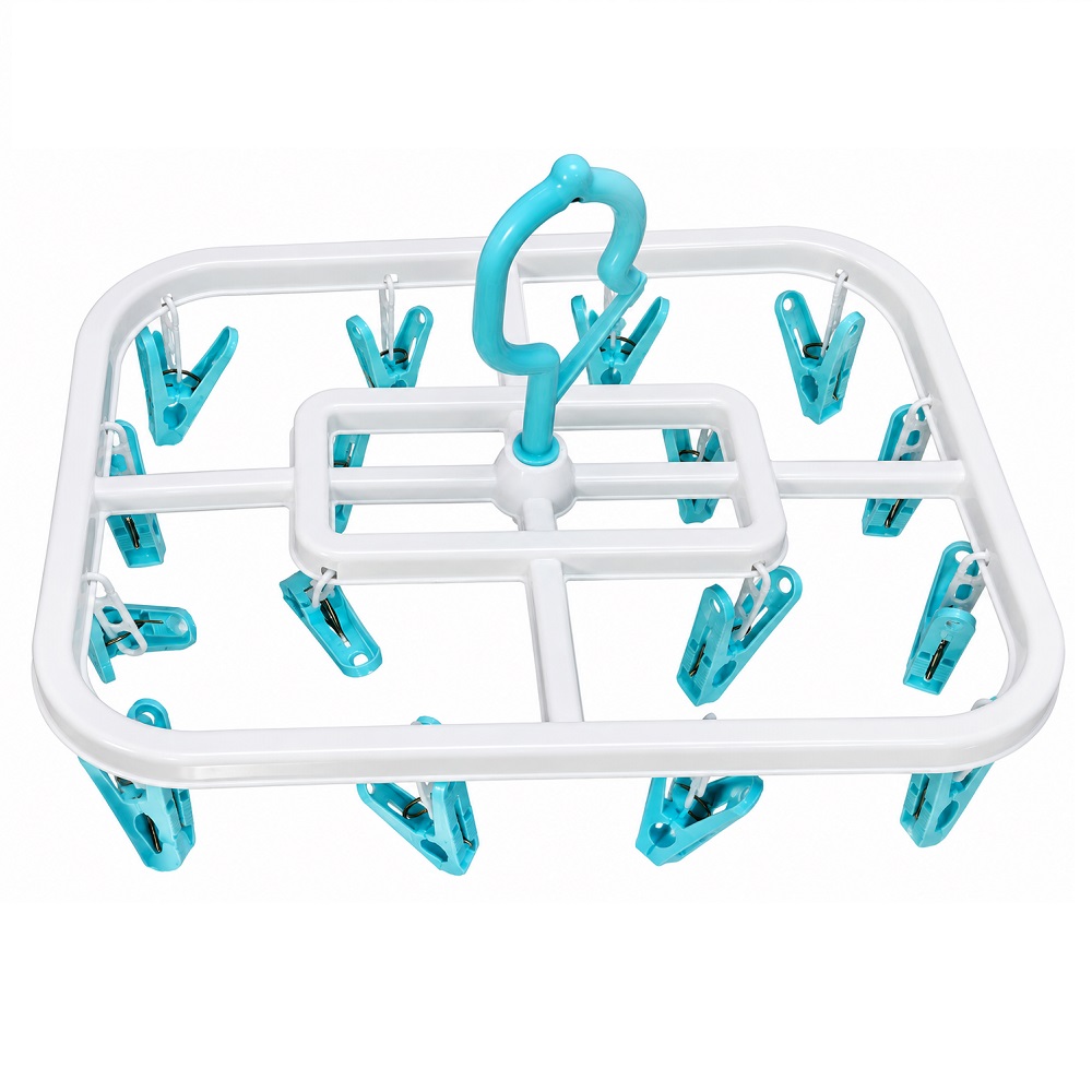 COLGADOR CON 16 GANCHOS PARA COLGAR MEDIAS Y ROPA INTERIOR SET DE 2 - 4