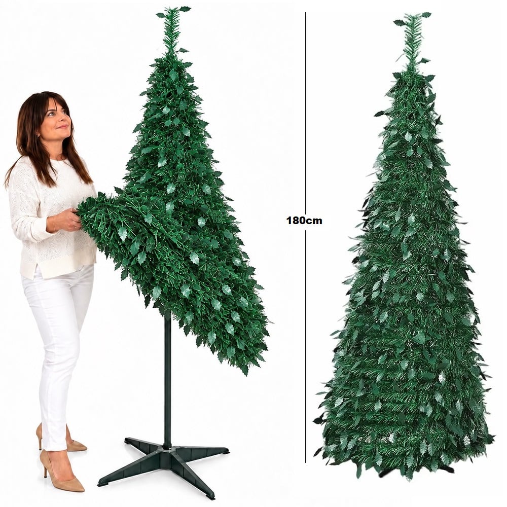 ARBOL NAVIDEÑO PLEGABLE VERDE 180CM  ARBOL DE PISO - 2