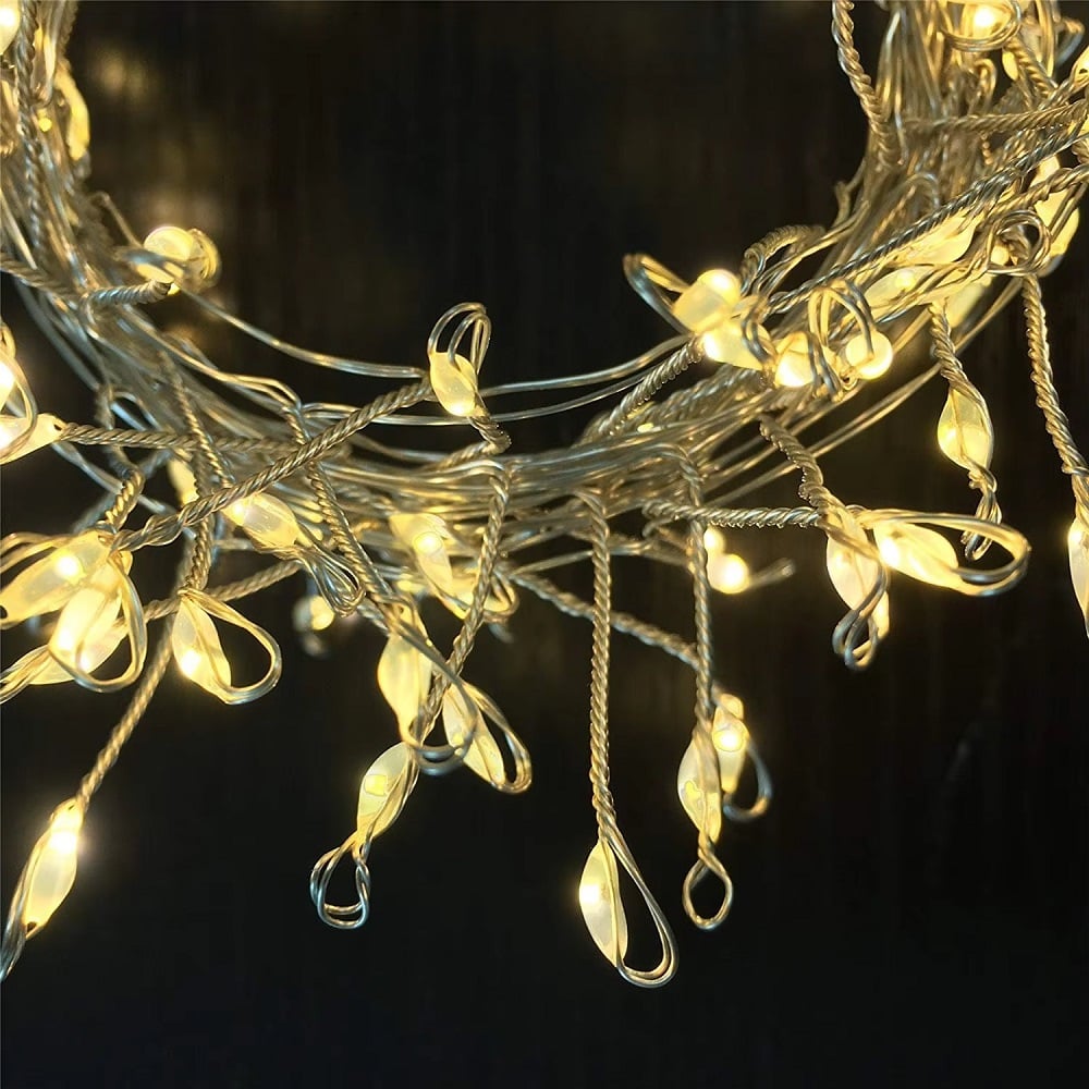 TIRA DE LUCES AMBAR ALAMBRE FLEXIBLE 300 LEDS - 3
